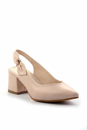 Bej  Kadın Klasik Topuklu Ayakkabı K01471060309