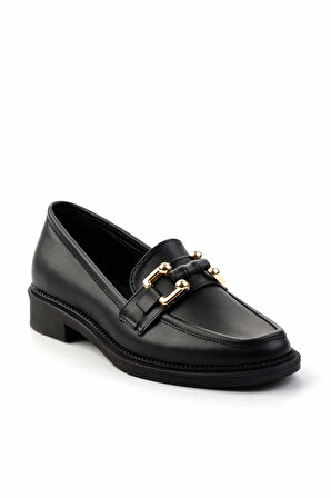 Siyah   Kadın Loafer Ayakkabı K01474091309