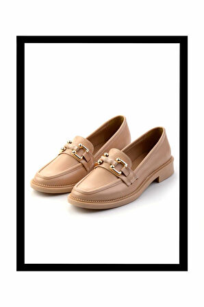 Nude   Kadın Loafer Ayakkabı K01474091309