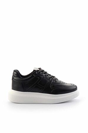 Siyah Beyaz  Kadın Sneaker K01478103309