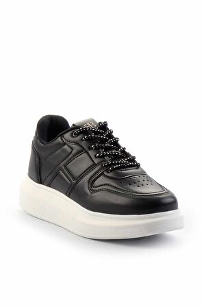 Siyah Beyaz  Kadın Sneaker K01478103309