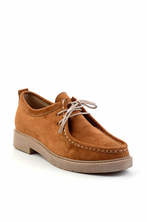 Camel Süet  Kadın Loafer Ayakkabı K01474020202