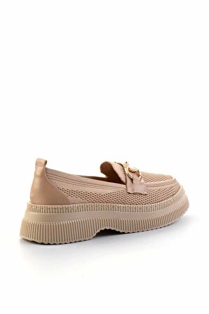 Nude Triko  Kadın Loafer Ayakkabı K01474200582