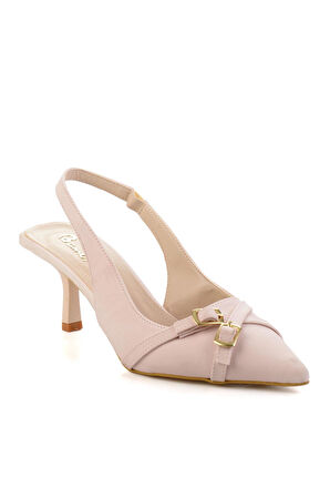 Mat Bej  Kadın Klasik Topuklu Ayakkabı K01473010638