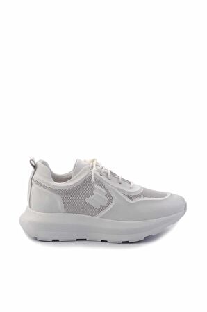 Beyaz Hakiki Deri Kadın Sneaker K01480224203