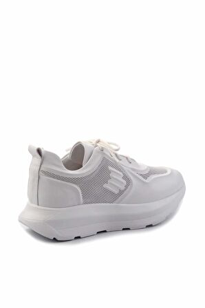Beyaz Hakiki Deri Kadın Sneaker K01480224203