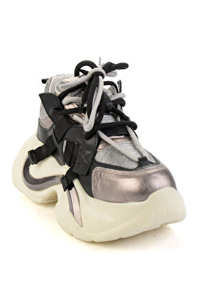 Siyah Leather Kadın Sneaker K01480005303