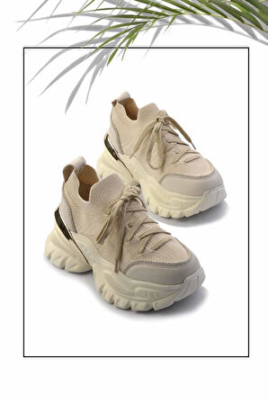 Krem Krem Leather Kadın Sneaker K01480004903