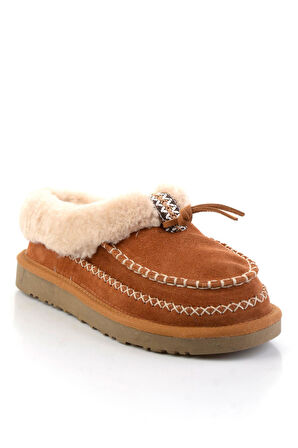 Taba Hakiki Deri Kadın Ev Terliği K01502010002