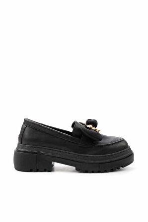 Siyah  Kadın Loafer Ayakkabı K01503741509