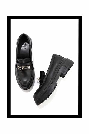 Siyah   Kadın Loafer Ayakkabı K01503742309