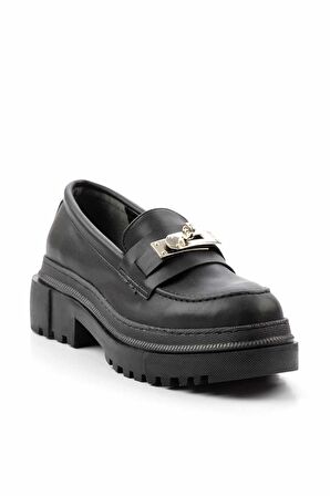 Siyah   Kadın Loafer Ayakkabı K01503742309
