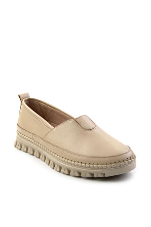 Bej Leather Kadın Casual Ayakkabı K01518015103