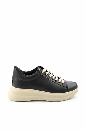 Bambi Siyah Bej  Kadın Sneaker K01512950009
