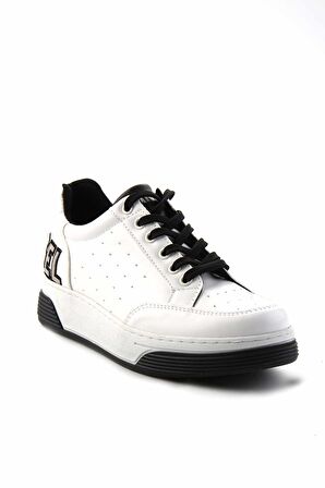 Bambi Beyaz Siyah  Kadın Sneaker K01512320009
