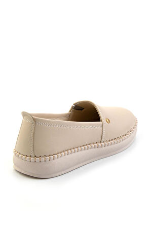 Bej Hakiki Deri Kadın Babet K01523021103