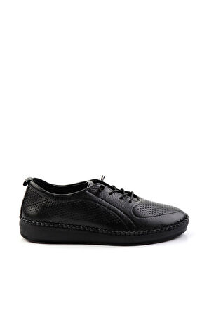 Siyah Leather Kadın Casual Ayakkabı K01523021203