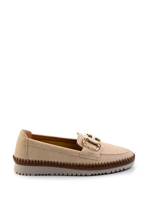 Bej  Kadın Loafer Ayakkabı K01536194009