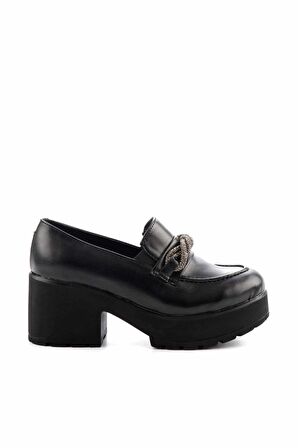 Siyah  Kadın Loafer Ayakkabı K01534265309