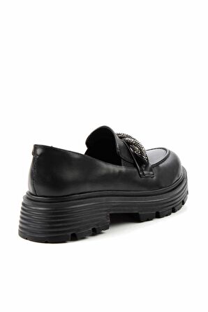 Siyah  Kadın Loafer Ayakkabı K01534265409