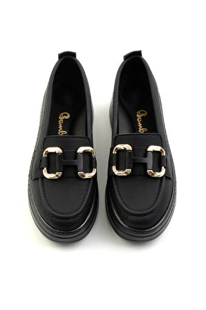 Siyah  Kadın Loafer Ayakkabı K01536194509