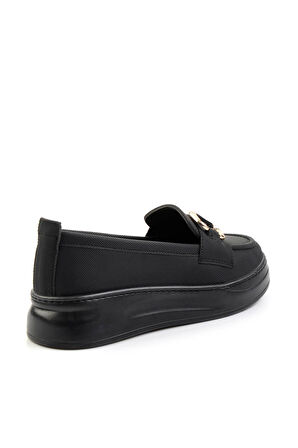Siyah  Kadın Loafer Ayakkabı K01536194509