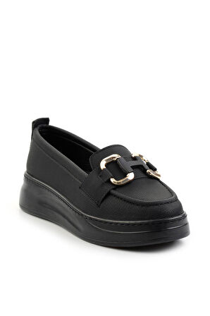 Siyah   Kadın Loafer Ayakkabı K01536194509