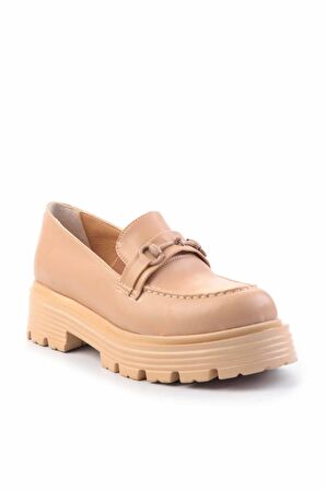 Nude  Kadın Loafer Ayakkabı K01534265609