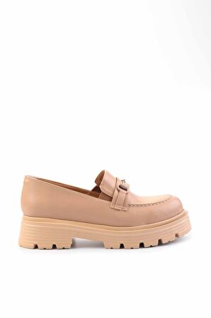 Nude  Kadın Loafer Ayakkabı K01534265609