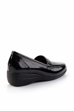 Siyah Leather Kadın Klasik Ayakkabı K01531123411