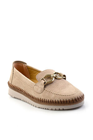 Bej  Kadın Loafer Ayakkabı K01536201002