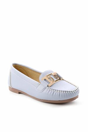 Bambi Mavi  Kadın Loafer Ayakkabi K01542166609