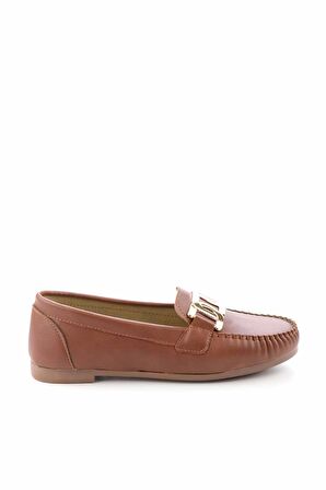 Bambi Taba  Kadın Loafer Ayakkabi K01542166609