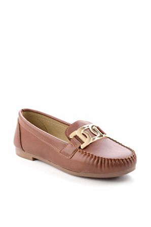 Bambi Taba  Kadın Loafer Ayakkabi K01542166609