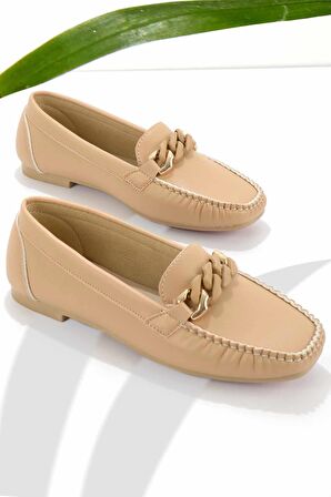 Bambi Camel  Kadın Loafer Ayakkabi K01542166509