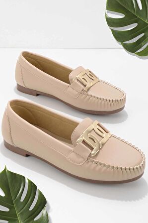 Bambi Nude  Kadın Loafer Ayakkabi K01542166609
