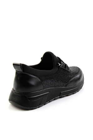 Siyah Streç  Kadın Casual Ayakkabı K01546000117