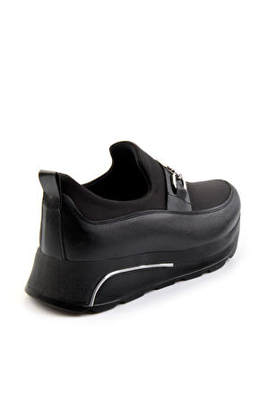 Siyah Streç  Kadın Casual Ayakkabı K01546000217