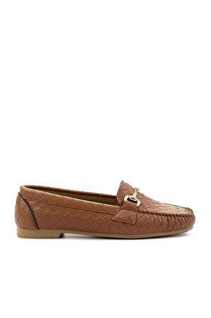 Bambi Taba  Kadın Loafer Ayakkabi K01542030710