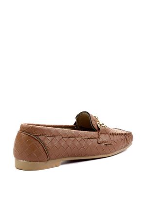 Bambi Taba  Kadın Loafer Ayakkabi K01542030710