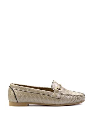 Bambi Altin  Kadın Loafer Ayakkabi K01542030710