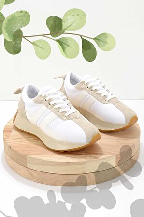 Bej Paraşüt  Kadın Sneaker K01545003767