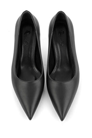 Siyah  Kadın Klasik Topuklu Ayakkabı K01565015009