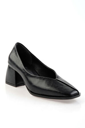 Siyah  Kadın Klasik Topuklu Ayakkabı K01565015742