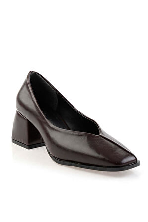 Bordo  Kadın Klasik Topuklu Ayakkabı K01565015742