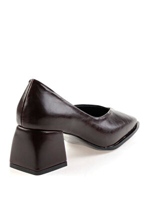 Bordo  Kadın Klasik Topuklu Ayakkabı K01565015742