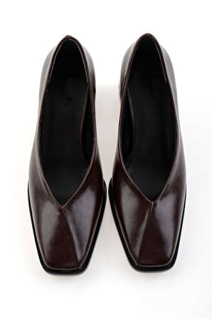 Bordo  Kadın Klasik Topuklu Ayakkabı K01565015742