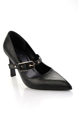 Siyah  Kadın Klasik Topuklu Ayakkabı K01565016542