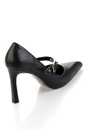 Siyah  Kadın Klasik Topuklu Ayakkabı K01565016542