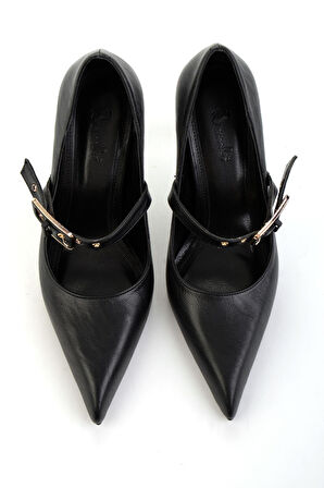 Siyah  Kadın Klasik Topuklu Ayakkabı K01565016542